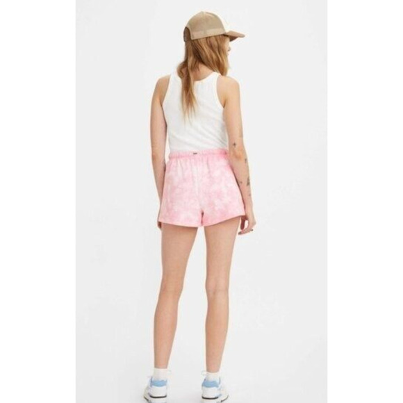 Levi's Women's Cotton Shorts / Cover up Pink Tie Dye Size Small NWT ORG $ 49 - Picture 6 of 6